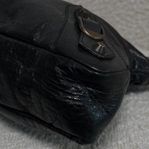 Authentic Balenciaga Women's First City Bag Mini In Black - Picture 2 of 16